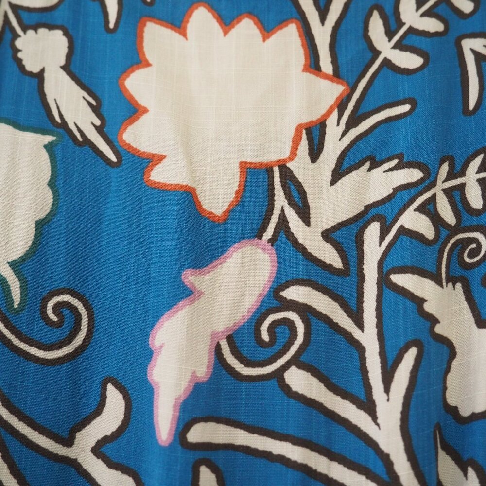 ! Knox Rose Blue Short Sleeve Floral Maxi Wrap Dress sz XL - Picture 5 of 7